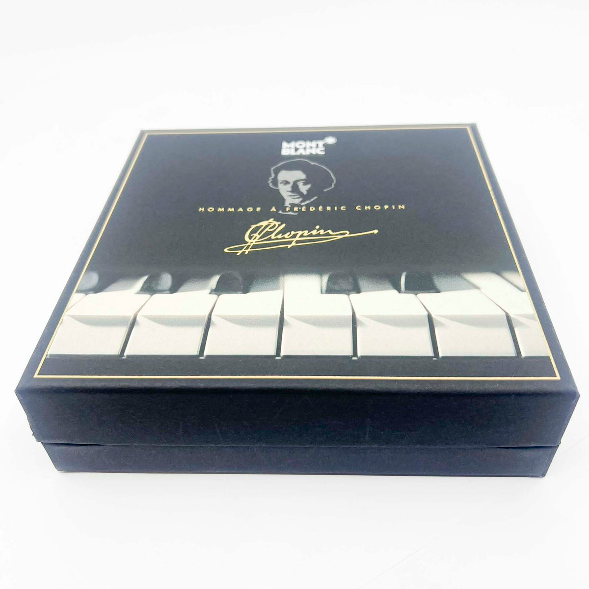 Montblanc Meisterstuck Black Resin #145 (Chopin) Classique Gold-Plated Trim Fountain Pen - Fine 14kt Kt Gold Nib