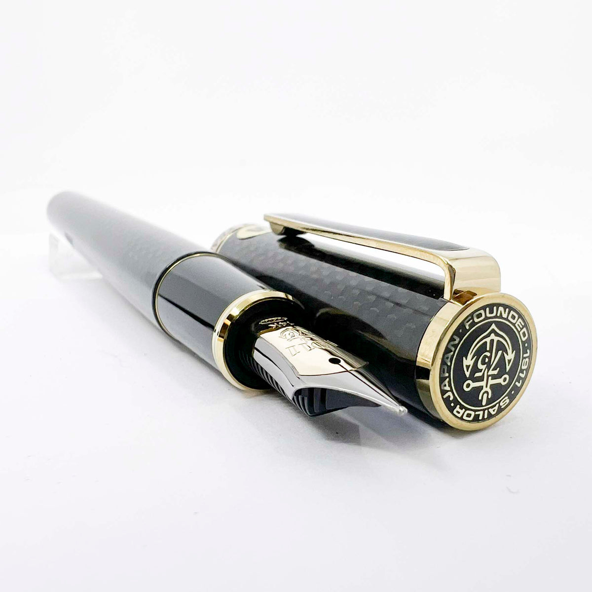 Sailor Profit 75th Anniversary Carbon Fiber Special Edition Fountain Pen (1986) - Medium 14kt Gold Nib