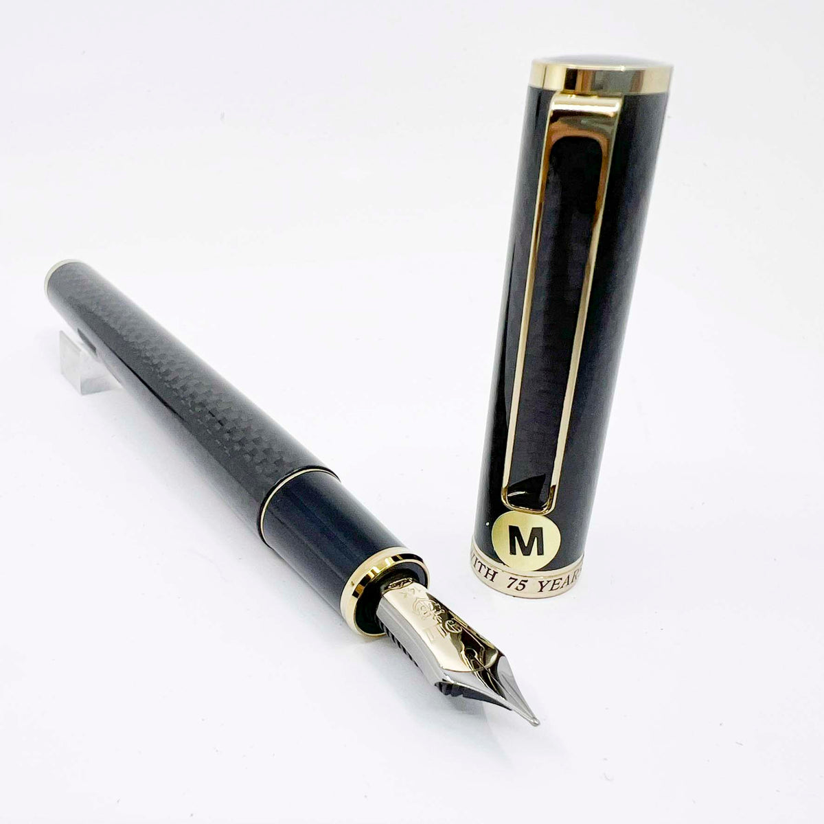 Sailor Profit 75th Anniversary Carbon Fiber Special Edition Fountain Pen (1986) - Medium 14kt Gold Nib