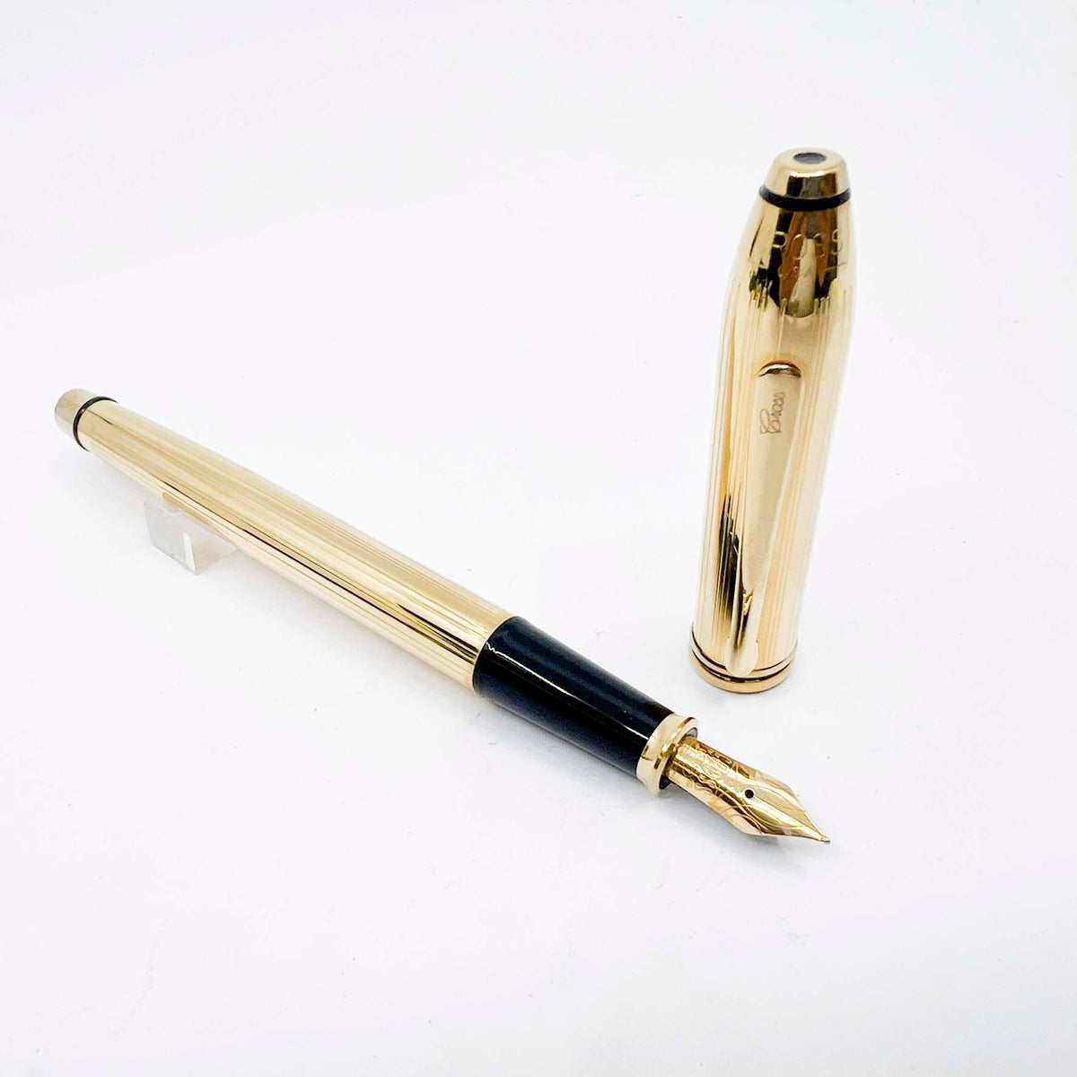 Cross Townsend 18kt Gold-Filled Fountain Pen - Made in USA - Fine 18kt Gold Nib