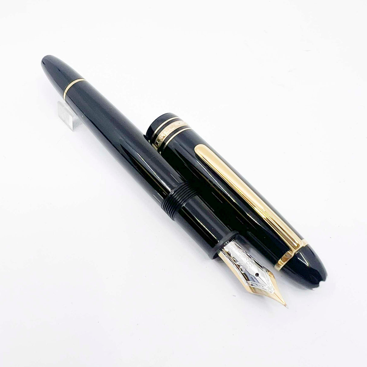 Montblanc Meisterstuck Black Resin #146 LeGrand Fountain Pen - Extra Fine 14kt Gold Nib