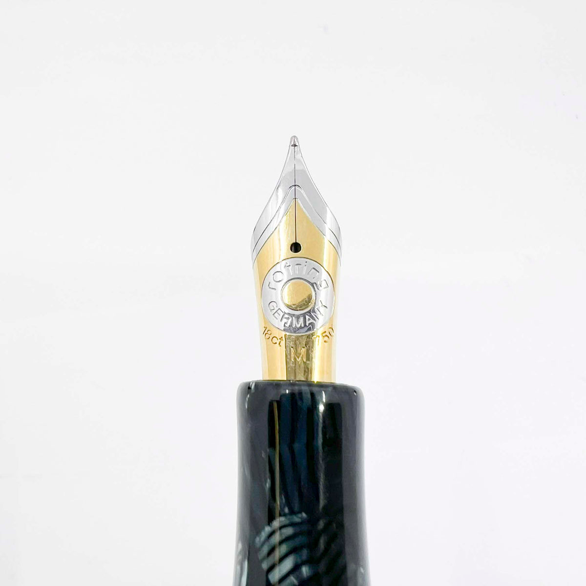 Rotring (German for "Red Ring") Tintenkuli "1928" Celluloid Limited Edition Fountain Pen Celebrating 70 Years of Rotring Pen Production - Medium 18kt Gold Nib + an Interchangeable Stylographic Tubular Point