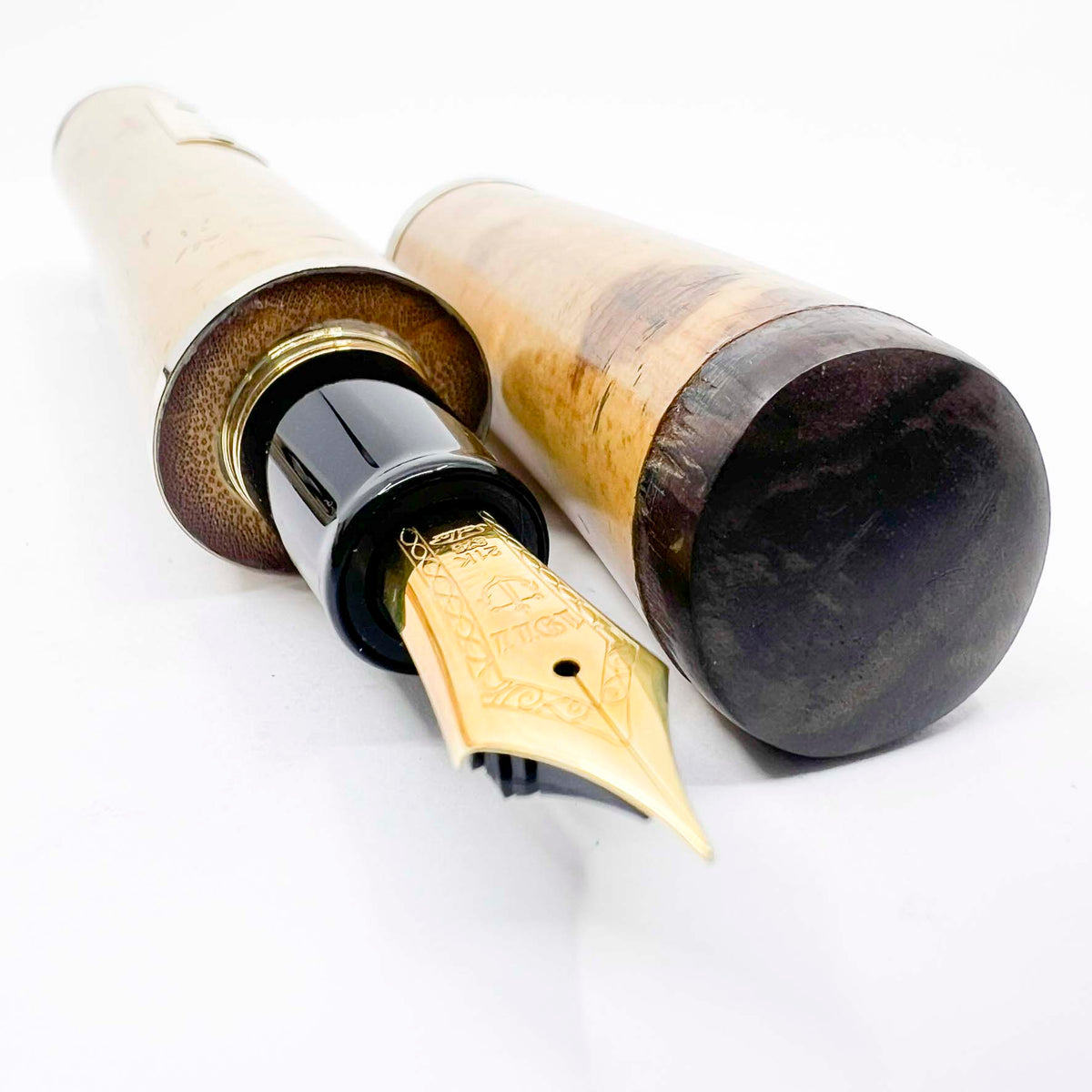 Sailor Susutake Smoked Bamboo Fountain Pen - Fine 21kt Gold Nib