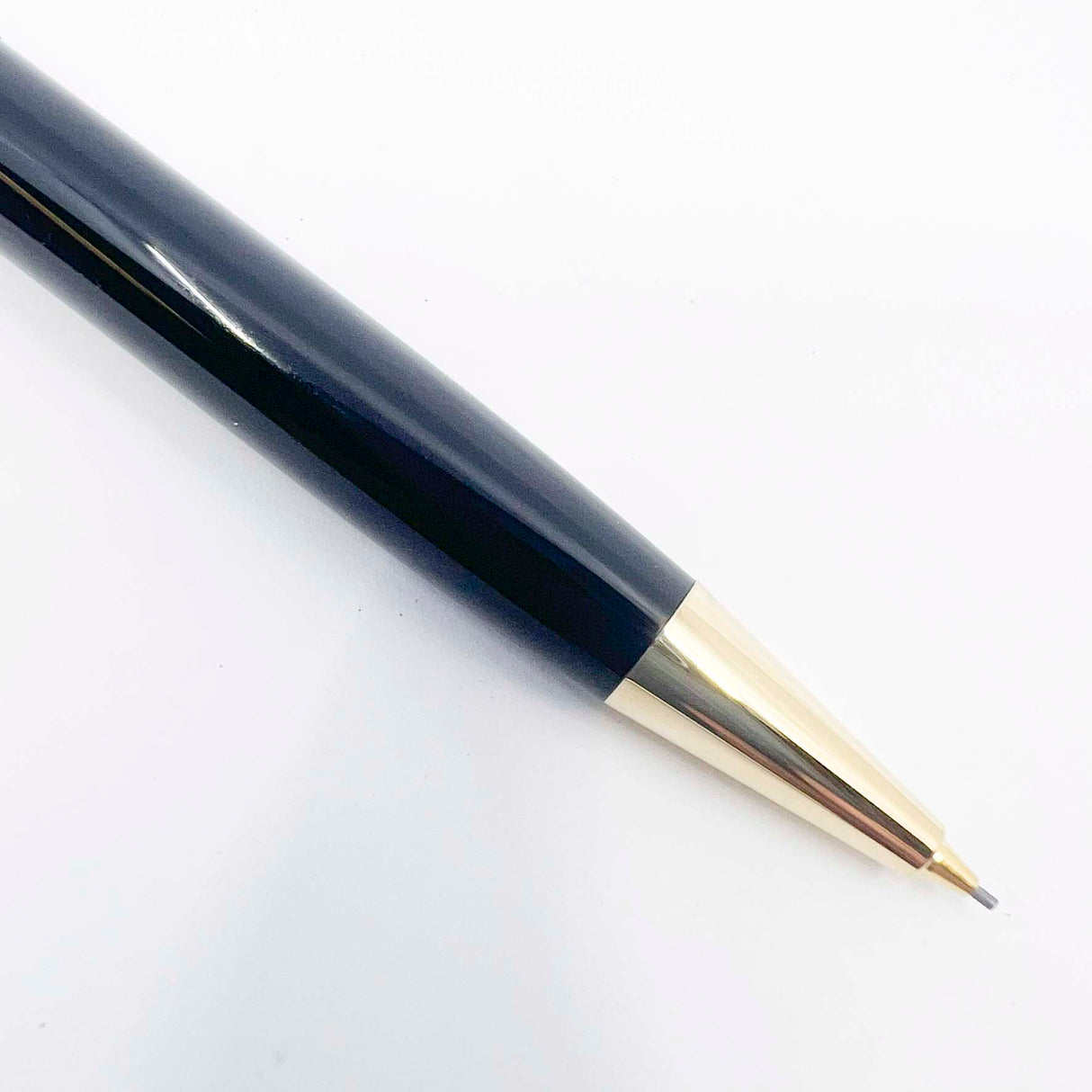 Montblanc #165 Black Classique Mechanical Pencil 0.7mm - Gold-Plated Trim