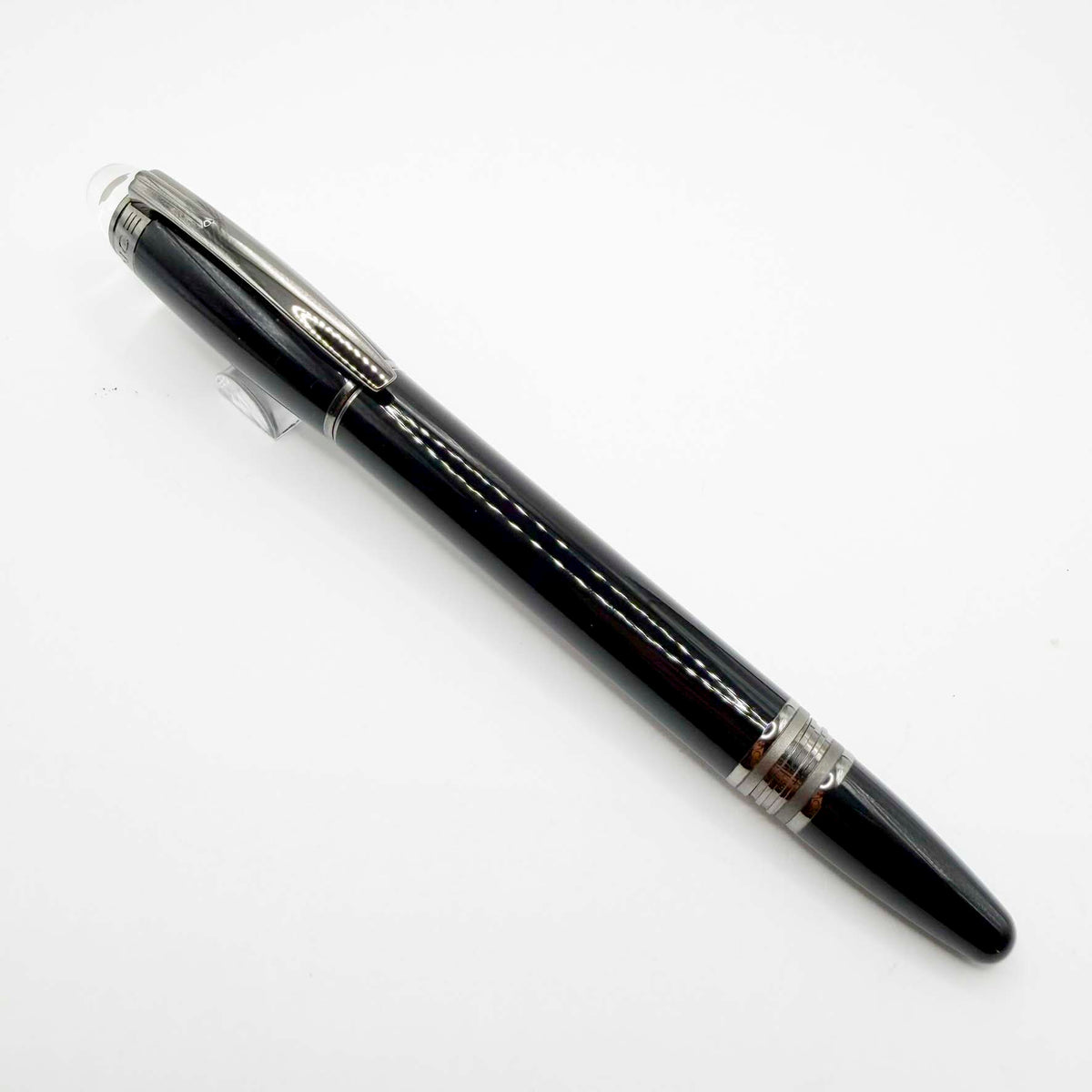 Montblanc StarWalker Black Fountain Pen with Ruthenium Plated Trim - Medium 14kt Gold Nib