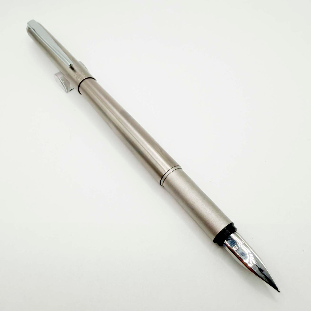 Montblanc Quick Pen/aka Early Noblesse Fountain Pen - Brushed Stainless Steel - Extra Fine Stainless Steel Nib