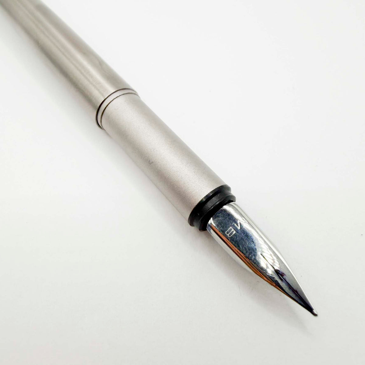 Montblanc Quick Pen/aka Early Noblesse Fountain Pen - Brushed Stainless Steel - Extra Fine Stainless Steel Nib