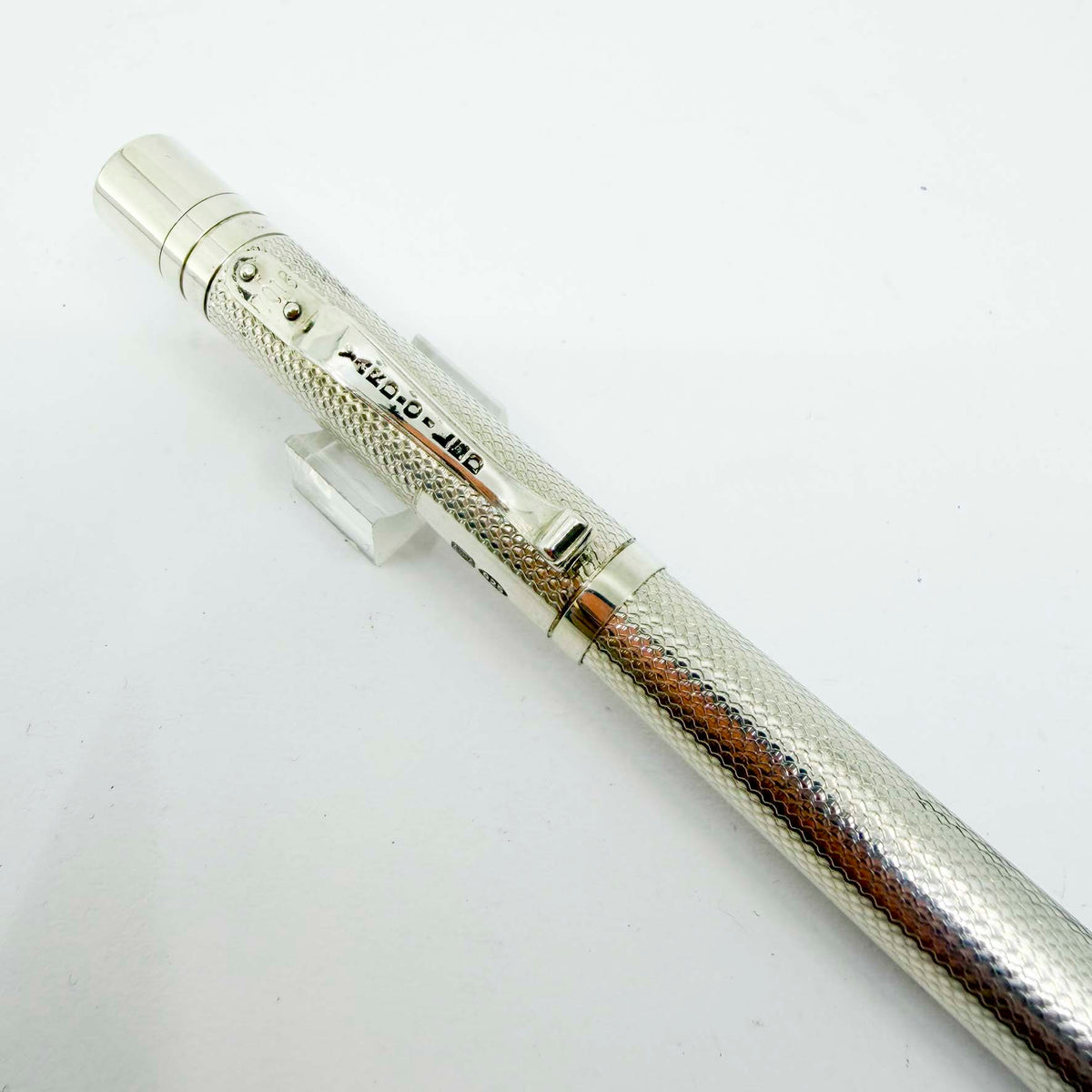Yard-O-Led Viceroy Standard Barley Sterling Silver .925 Fountain Pen - Fine 18kt Gold Nib