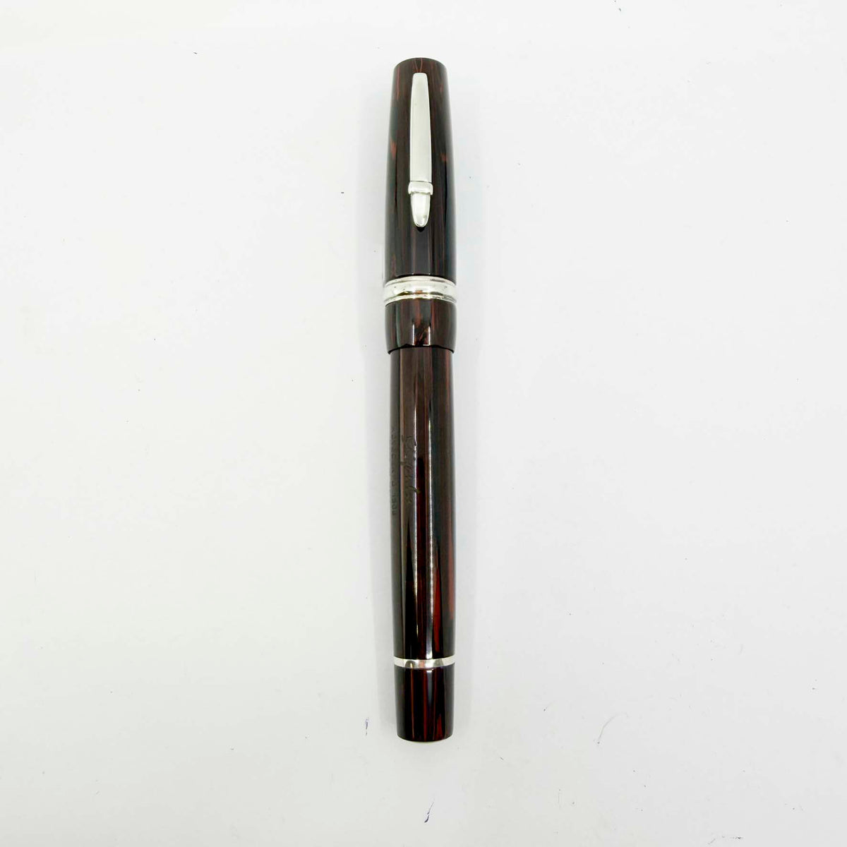 Stipula Novecento Woodgrain Ebonite Fountain Pen - Medium 18kt Gold Nib