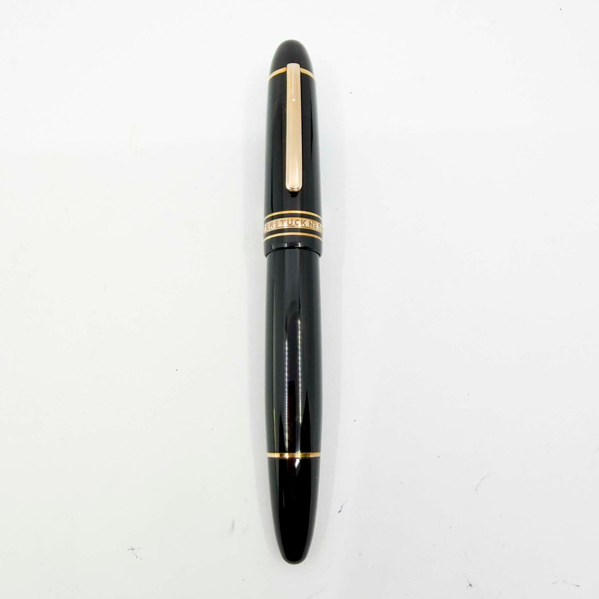 Montblanc Meisterstuck #149 (Largest) Red Gold-Coated Fountain Pen - Fine 18kt Gold Nib