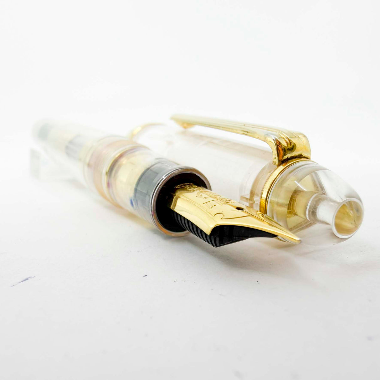 Sailor 1911L Large Transparent Demonstrator Fountain Pen - Medium 21kt Gold Nib