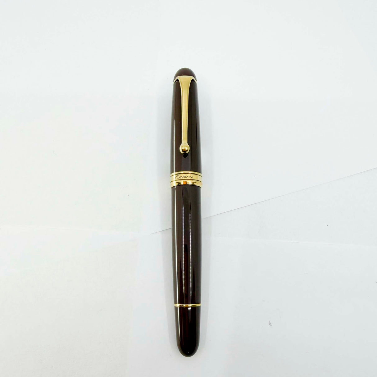 Aurora Large #88 Brown 70th Anniversary Limited Edition Fountain Pen - Italic 14kt Gold Nib