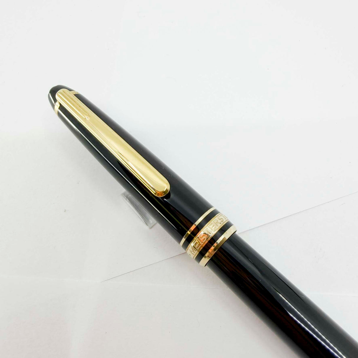 Montblanc Classique #144 Black Resin Fountain Pen - Medium 14kt Gold Nib