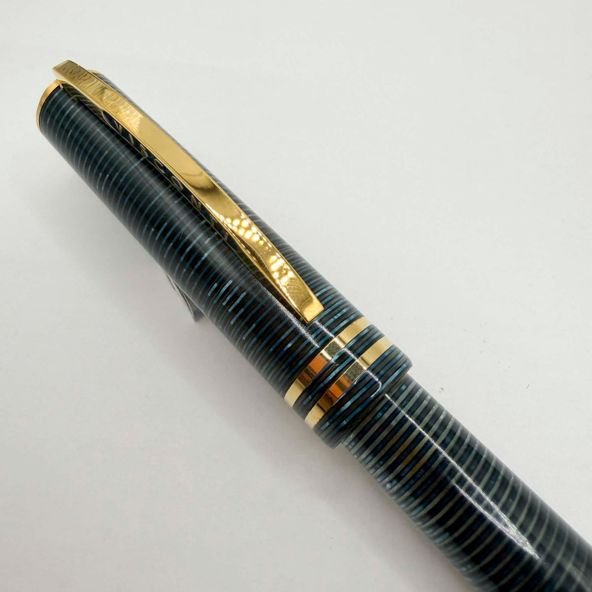 Visconti Honors the 90th Anniversary of Italy's Iconic Corsani Pen Shop Realized in the Final Stock of the Blue "Wall Street" Layered Celluloid Fountain Pen - Broad 14kt Gold Nib - An Edition of Only 20 Pens!