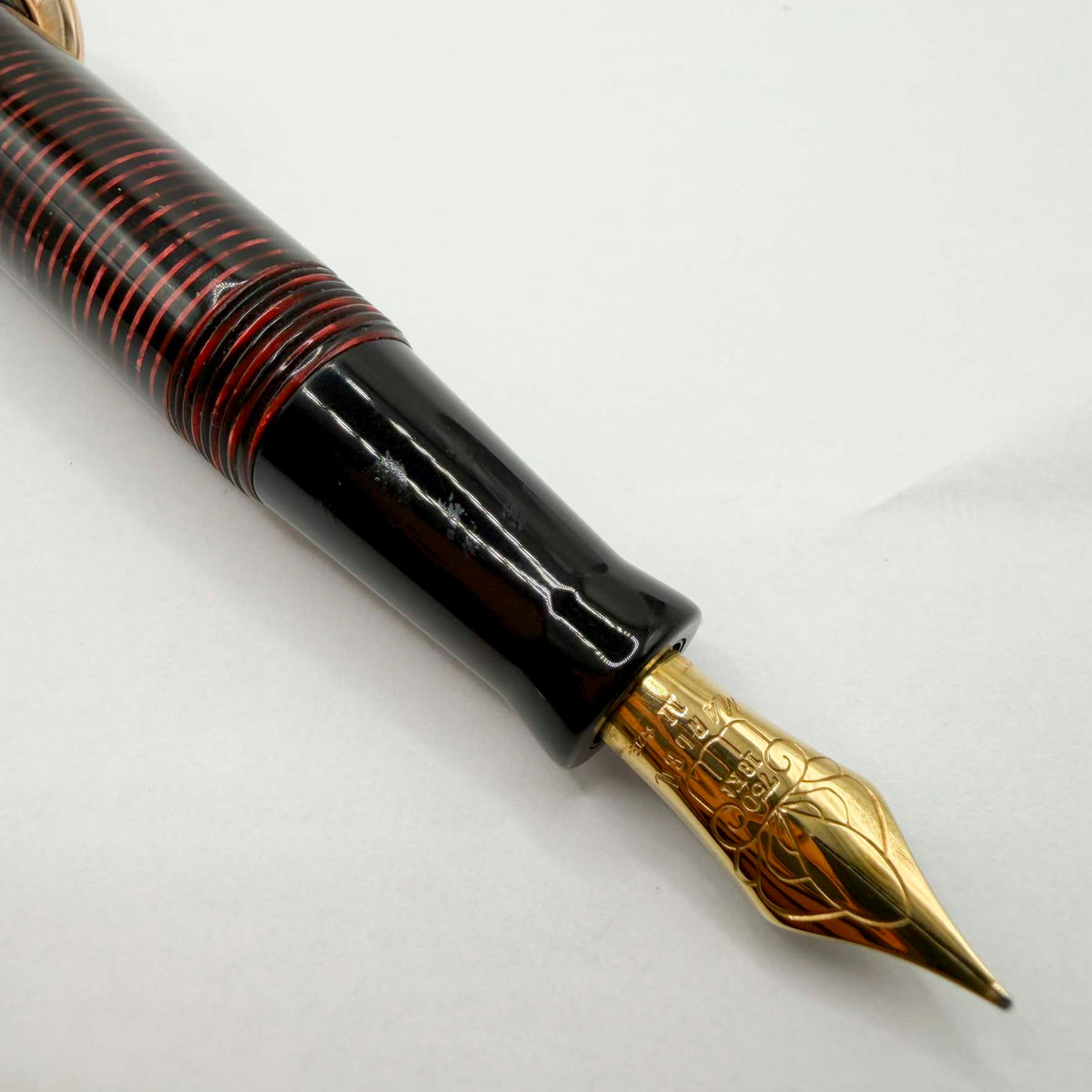 Visconti Copernicus Burgundy Celluloid Limited Edition Fountain Pen - Medium 18kt Gold Nib