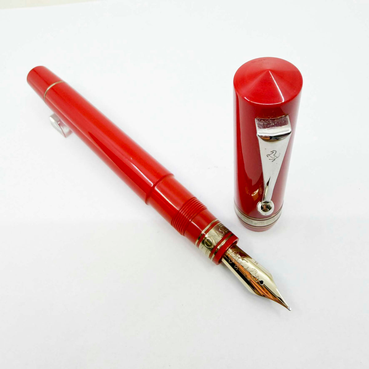 OMAS Ferrari 348 Challenge Limited Production Red Fountain Pen - Medium 18kt Gold Nib