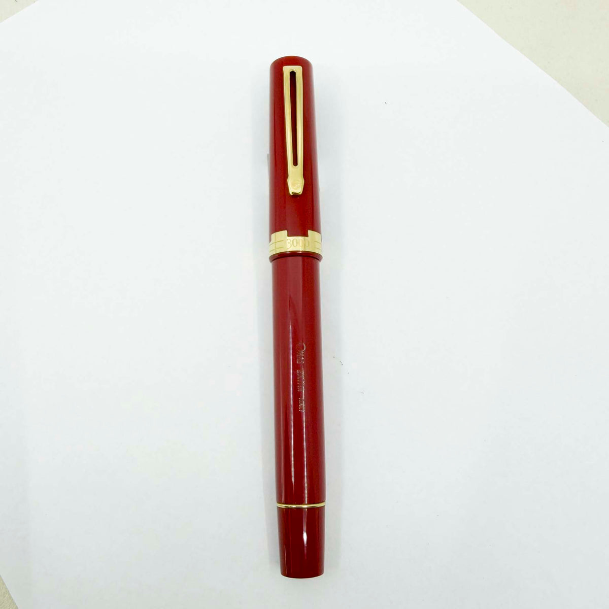 OMAS Jerusalem 3000 Red Terracotta Vegetal Resin Special Edition Fountain Pen - Medium 18kt Gold Nib