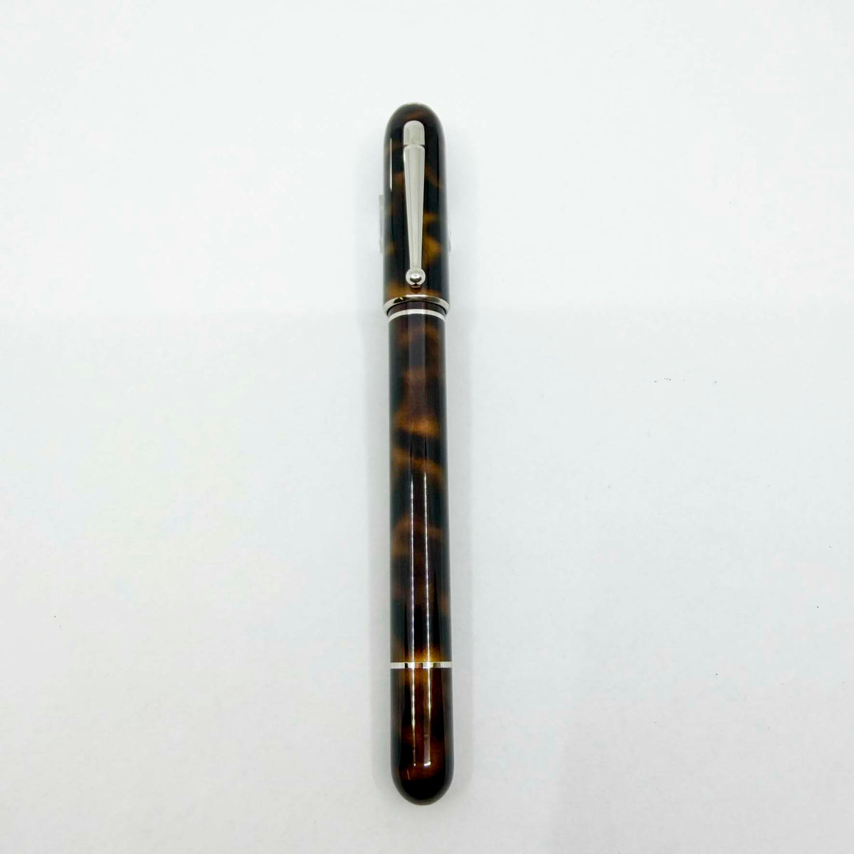 Dunhill Sidecar Tortoiseshell Lacquer Fountain Pen - Medium 18kt Gold Nib - MINT