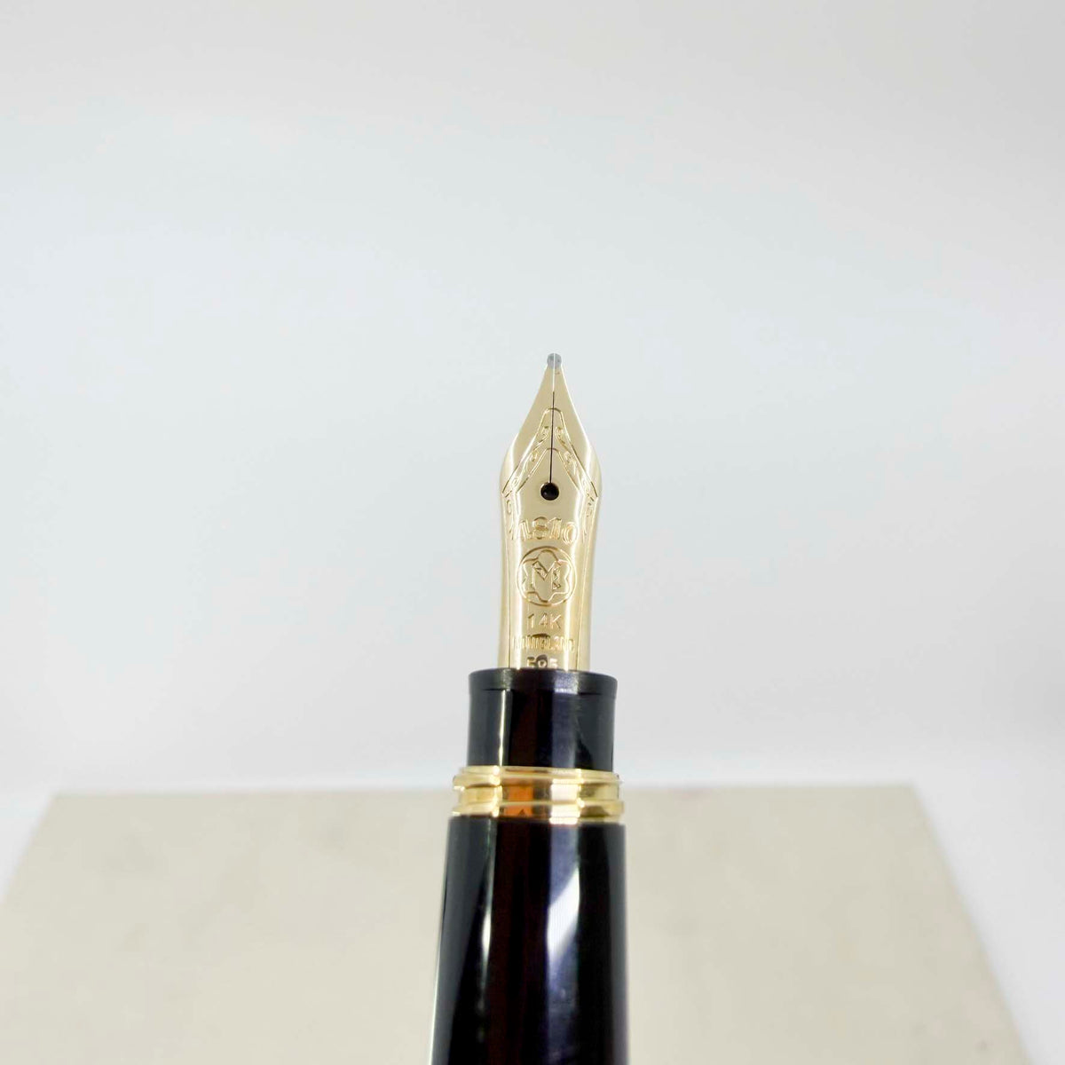 Montblanc Meisterstuck Mozart Black Resin Fountain Pen - Medium 14kt Gold Nib