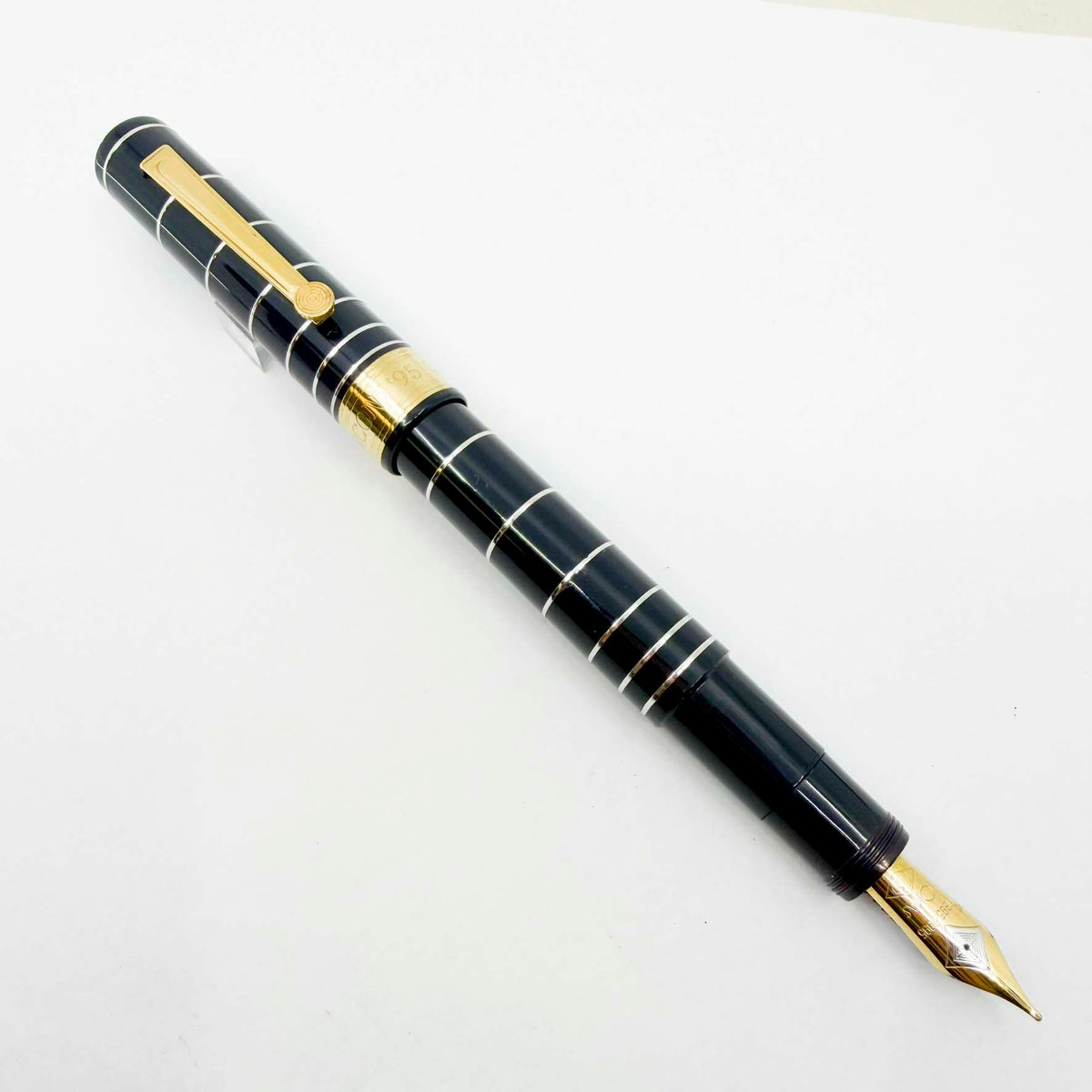 OMAS Dark Blue Marconi Limited Edition Fountain Pen - Medium 18kt Gold Nib