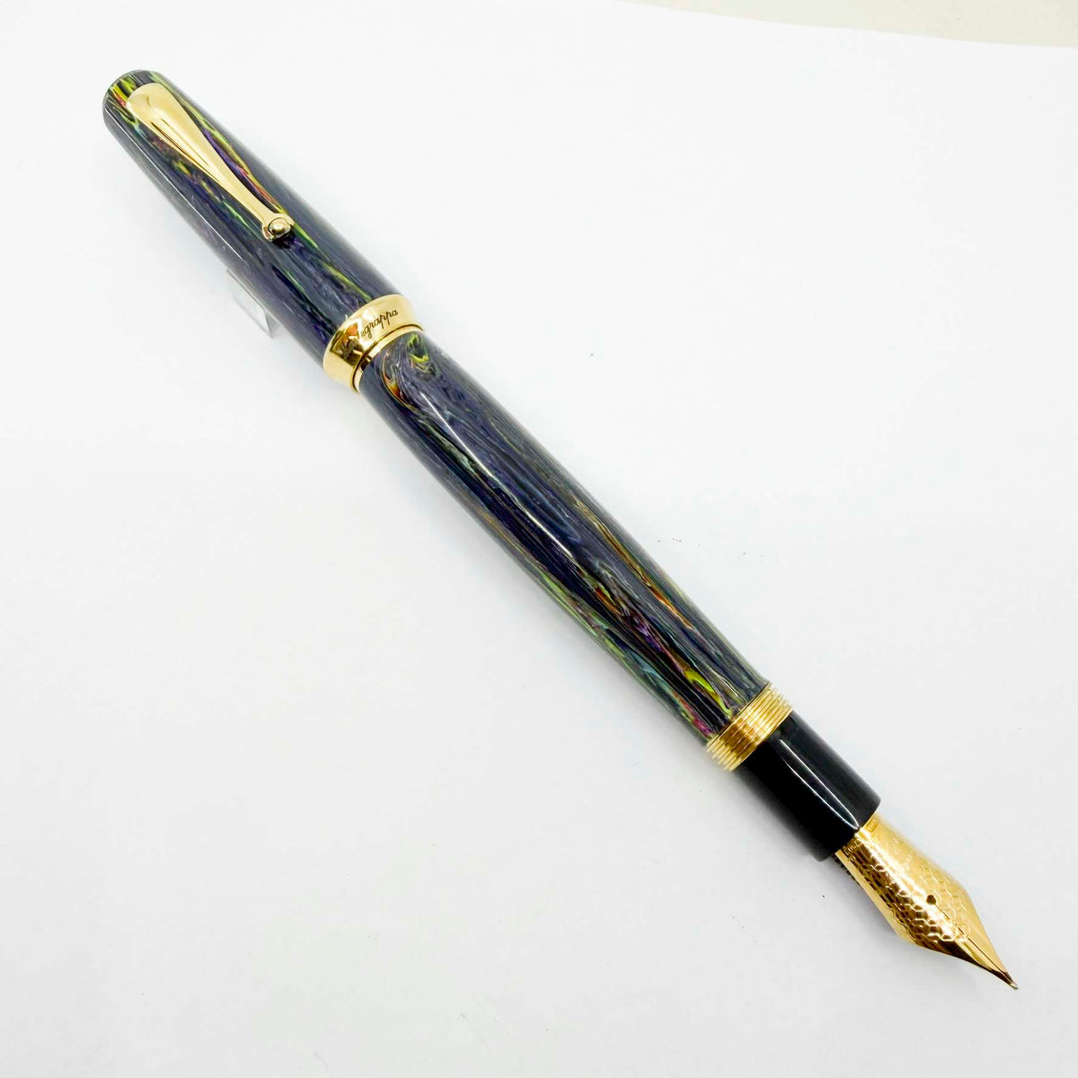 Montegrappa Ammiraglio Aquarius Limited Edition Fountain Pen #20 Of Only 25 Pens! - Fine 18kt Gold Large #8 Nib