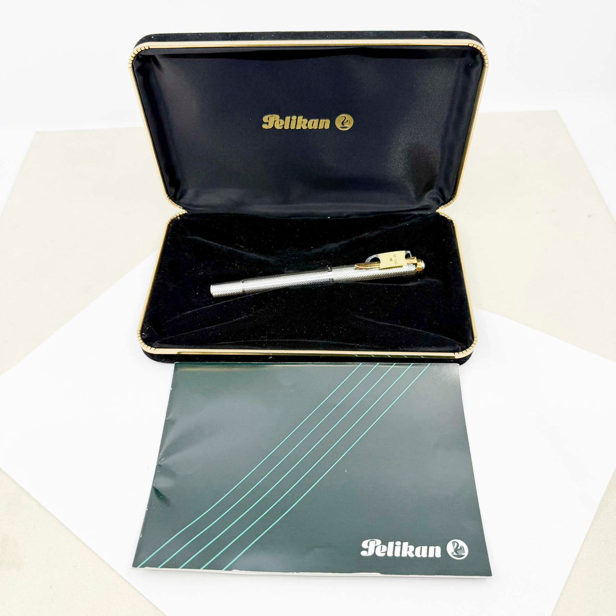 Pelikan Souveran M750 Silver-Plated 150th Anniversary Silver Jubilee Special Edition Fountain Pen - Medium 18kt Gold Nib