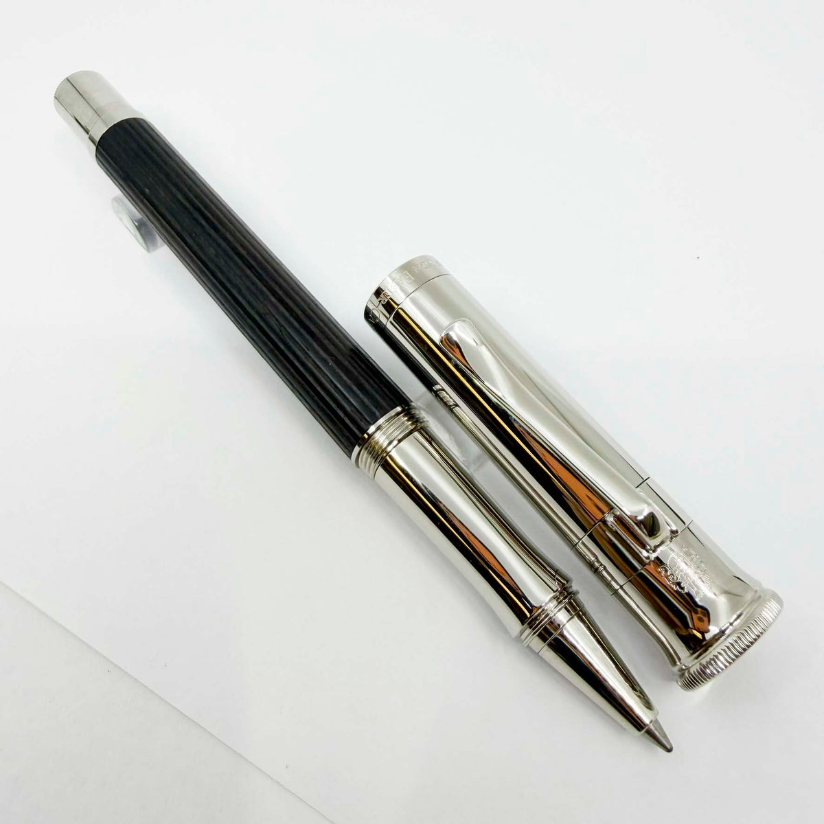 Graf von Faber Castell Classic Grenadilla Wood (Brown/Black) Fluted Rollerball Pen
