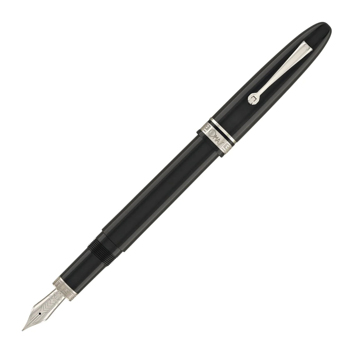 OMAS Ogiva Fountain Pen Nera Silver Trim