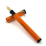 Aurora Internazionale Glittered Orange Auroroloide Limited Edition  Fountain Pen  - Fine 18kt  Gold Nib