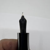 Delta Special Edition Astra Black Ebonite Fountain Pen (1995) - Medium 18kt Gold Nib