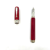 Montegrappa Symphony Lustrous Red Celluloid Octagonal Fountain  Pen - Medium 18kt Gold Nib