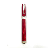 Montegrappa Symphony Lustrous Red Celluloid Octagonal Fountain  Pen - Medium 18kt Gold Nib