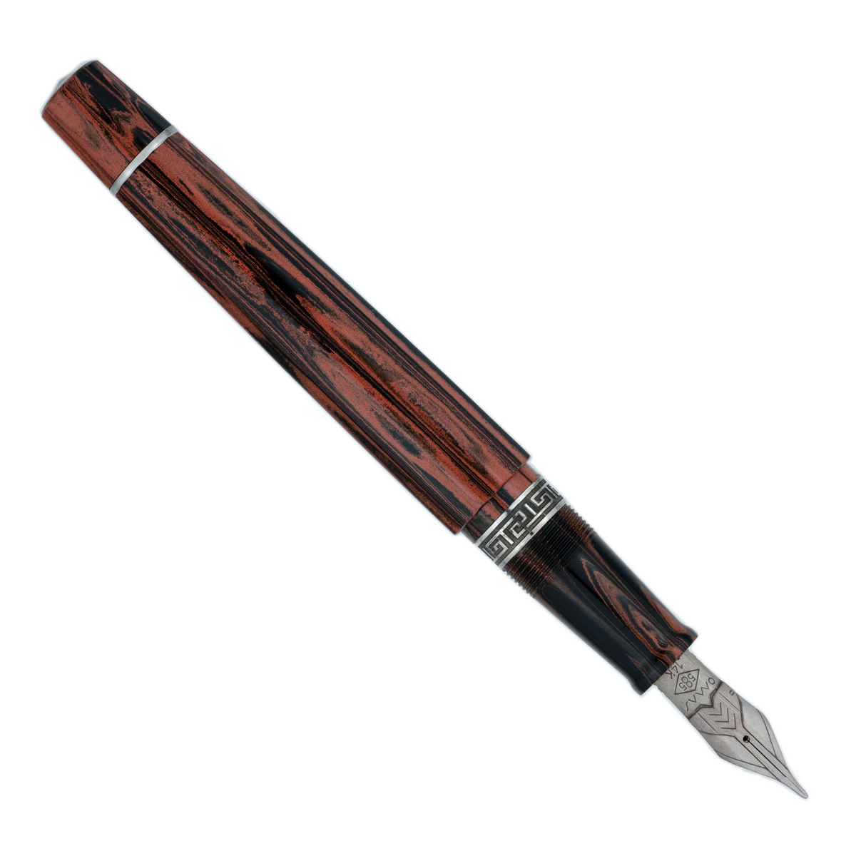 OMAS Paragon Fountain Pen Calligrafia Limited Edition Silver Trim