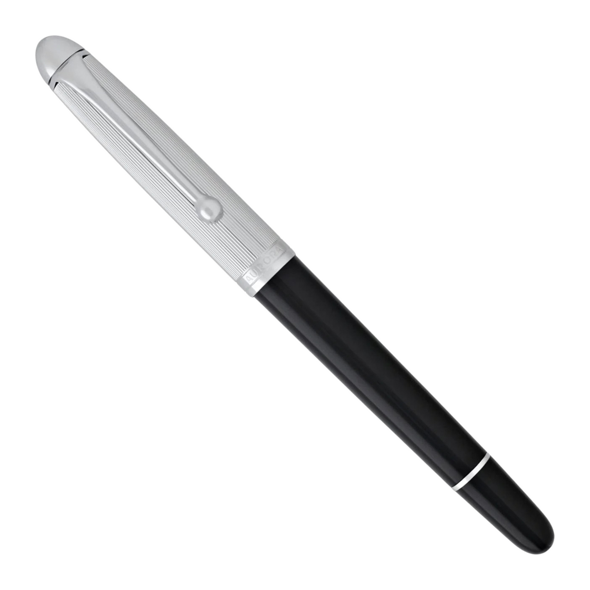 Aurora 88 Black with Chrome Cap - Rollerball