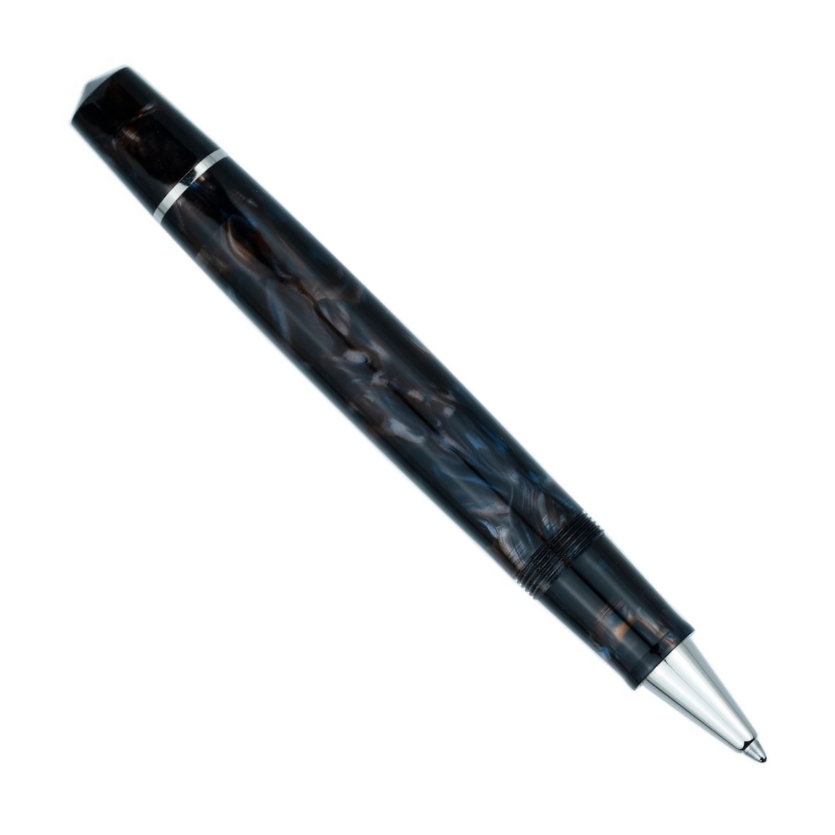 OMAS Bologna Rollerball Pen Galassia Silver Trim