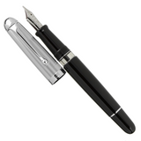 Aurora 88 Black with Chrome Cap Fountain Pen (LARGE)