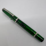 ChronoSwiss RARE Styloscope Green Transparent Limited Edition of 1000 Fountain Pens (M800 Size) Made by Pelikan - Medium 18kt Gold  Nib  with Additional OB 18kt Nib!! - All Original Packaging