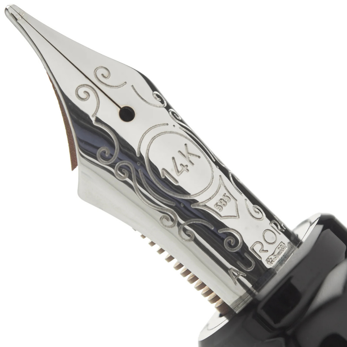 Aurora 88 Black with Chrome Cap Fountain Pen (LARGE)