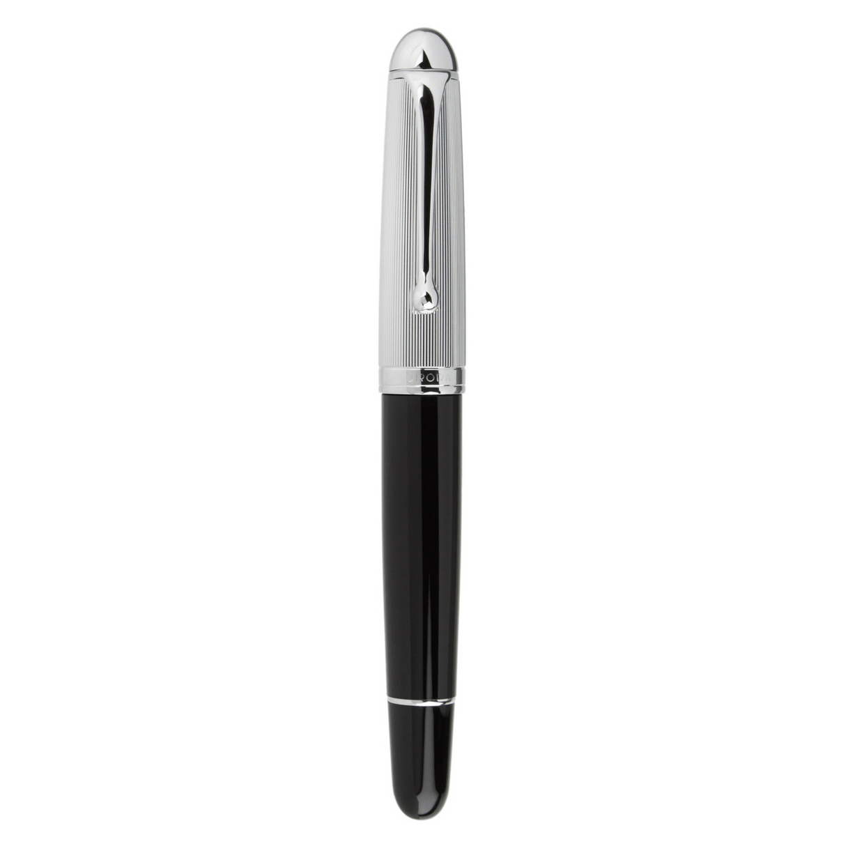 Aurora 88 Black with Chrome Cap Fountain Pen (LARGE)