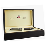 Aurora 88 Black with Chrome Cap Fountain Pen (LARGE)