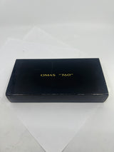 OMAS Oversized Blue/Black #360 Triangulated Fountain Pen - Broad 18kt Gold Nib
