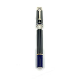 Montegrappa Frank Sinatra Limited Edition Pinstripe Blue Fountain Pen  - Circa 2011 - Medium 18kt Gold Nib