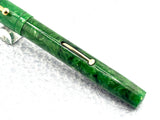 Aikin Lambert New York "Mercantile" Jade Green Celluloid - Fountain Pen