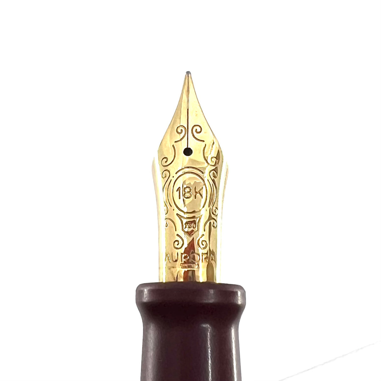 Aurora Oceania Limited Edition Optima Fountain Pen #4185  - Fine 18kt Rose Gold Nib