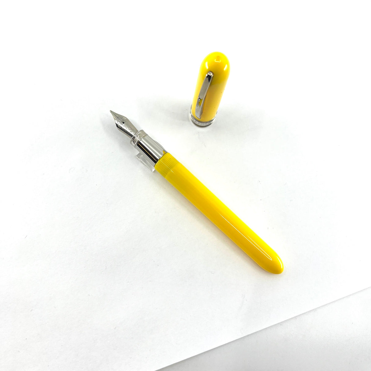 Visconti van Gogh First Generation Yellow Fountain Pen - Broad  Stainless Steel Nib