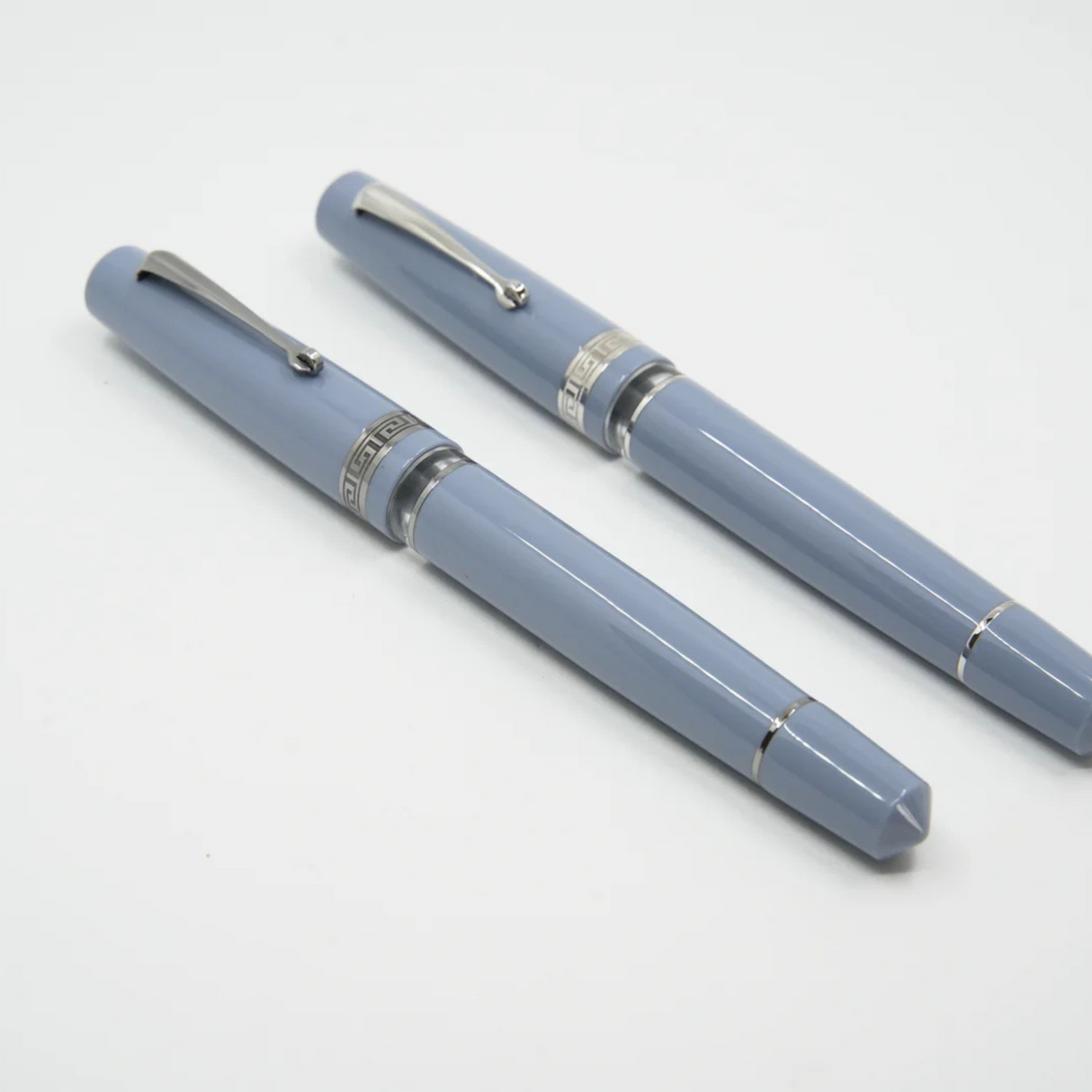 ASC Bologna Portofino Bespoke 2024 Blu Lavanda Ruthenium Trim - Fountain Pen