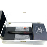 Bexley ULTRA GIANT Limited Edition Black Ebonite Fountain Pen with a Companion Orange Fountain Pen Hidden Inside - Oversized Medium 14kt  Gold Nib - Number 00 of 25 that were sold to the Public