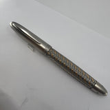 Porsche Design Tec Flex Fountain Pen - Two-Tone Basket Weave Barrel - Fine 18kt Gold Nib