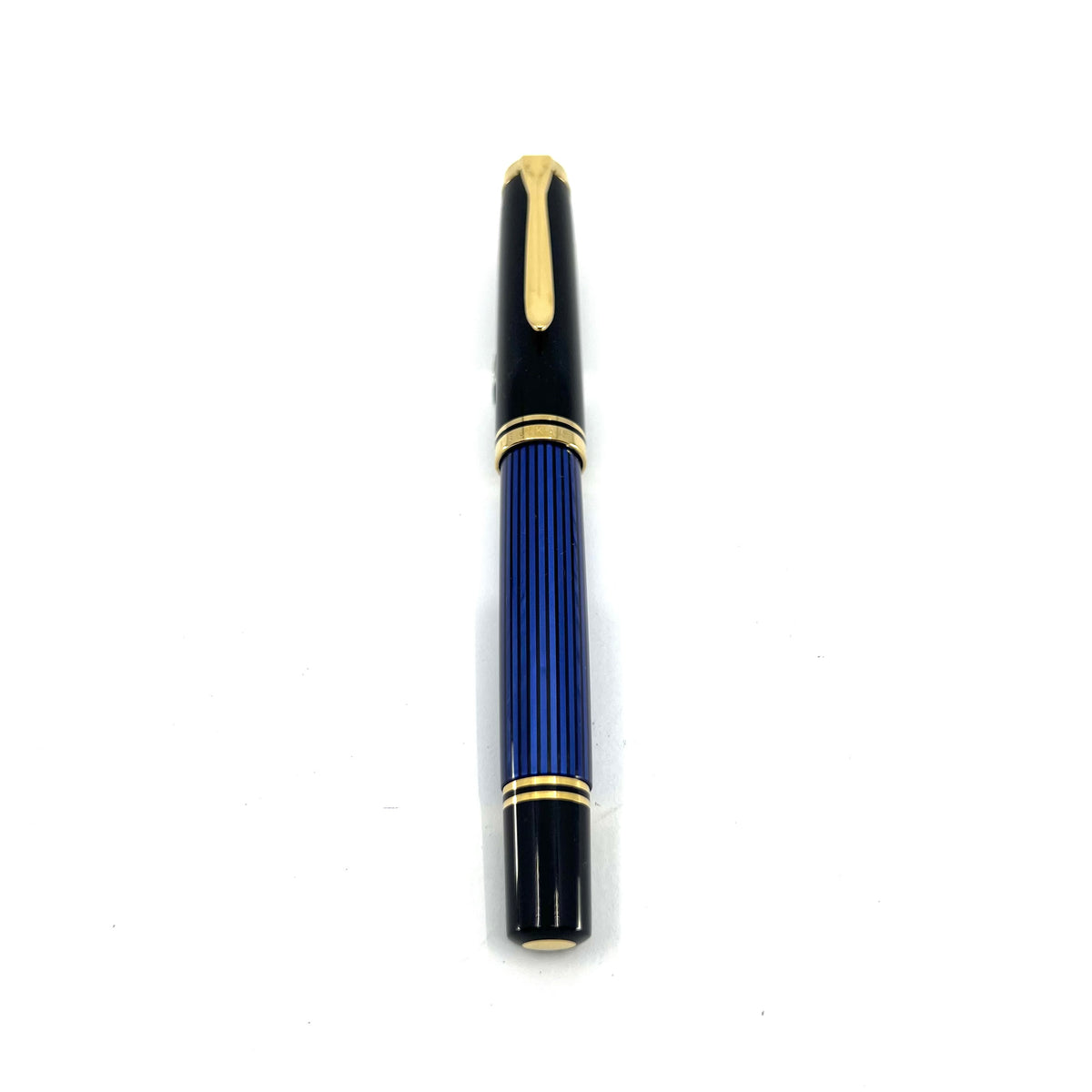 Pelikan M800 Early Blue Striped Fountain Pen with Rare 3B "Triple Broad" Semi-Flex 18kt Gold "PF" Nib