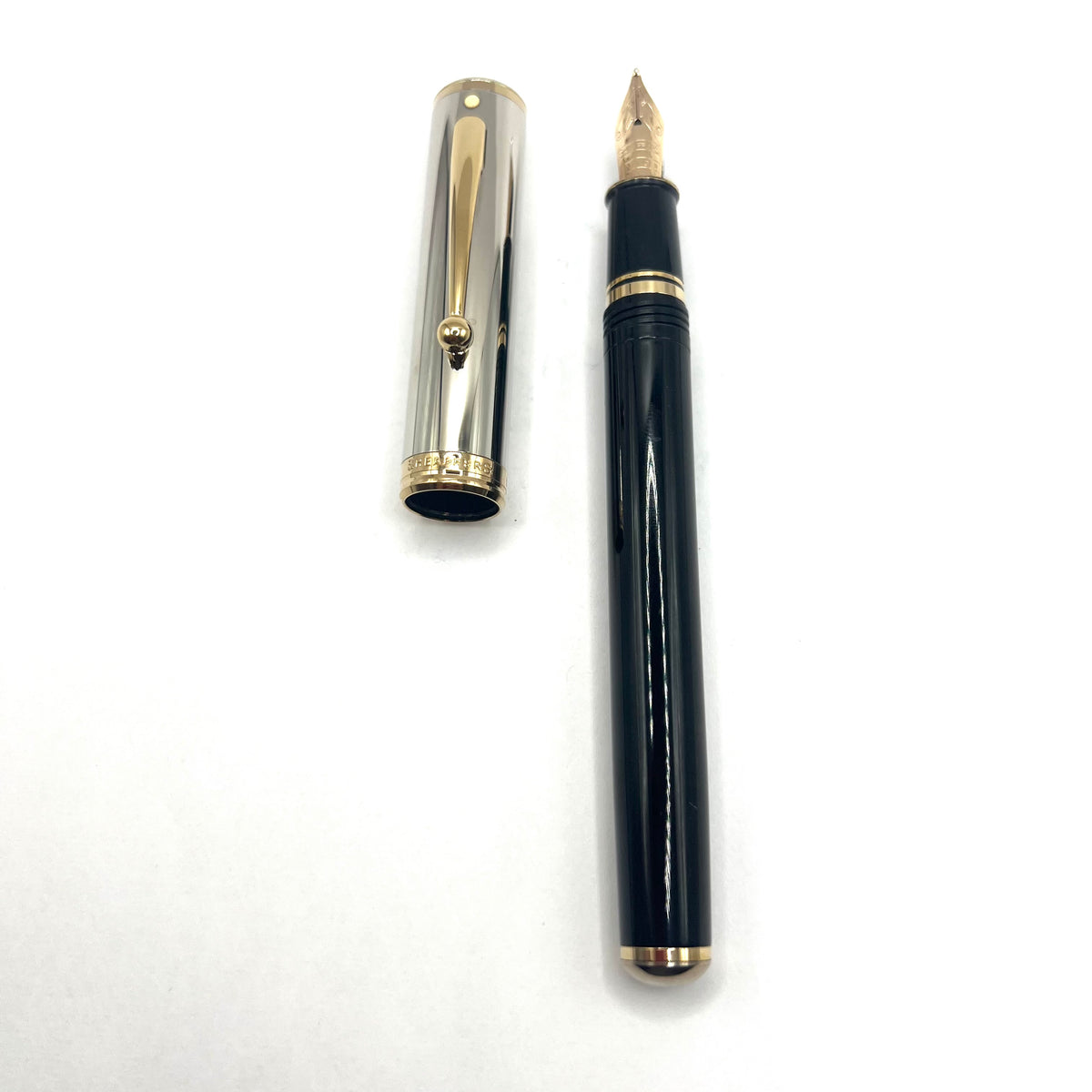 Sheaffer for Levenger Grande Royal Palladium Connaisseur Fountain  Pen -  Broad 14kt Gold Nib